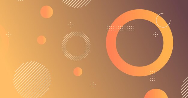Fondo de círculo geométrico de gradiente mínimo abstracto