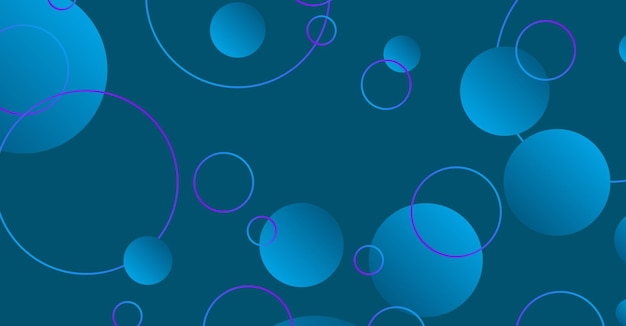 Fondo de círculo geométrico de gradiente mínimo abstracto