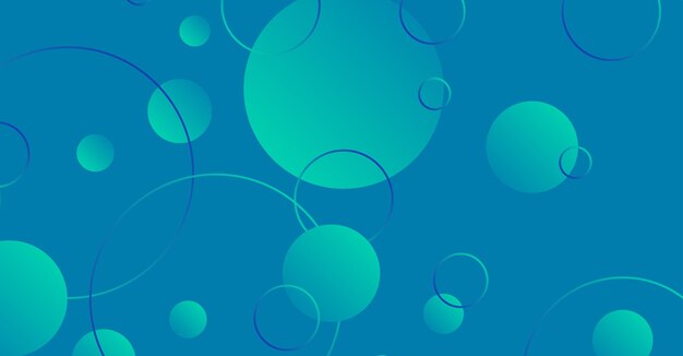 Fondo de círculo geométrico de gradiente mínimo abstracto