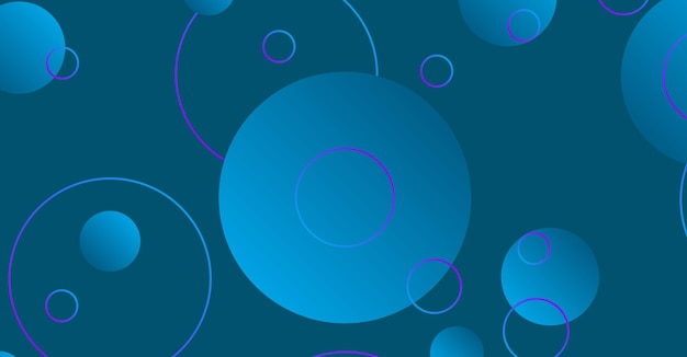 Fondo de círculo geométrico de gradiente mínimo abstracto