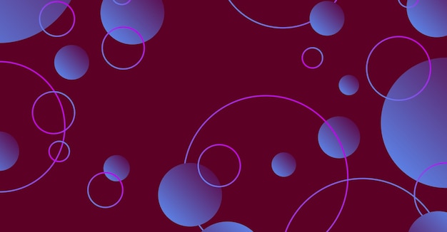 Fondo de círculo geométrico de gradiente mínimo abstracto