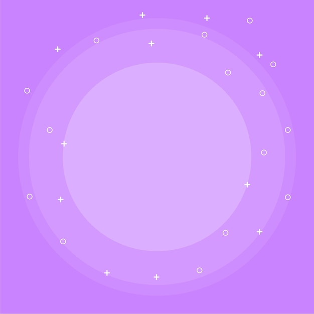 Fondo de círculo geométrico púrpura abstracto vectorial