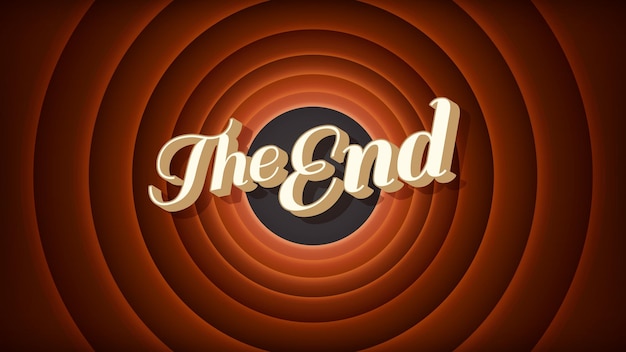 Fondo de círculo de película de cine de pantalla final