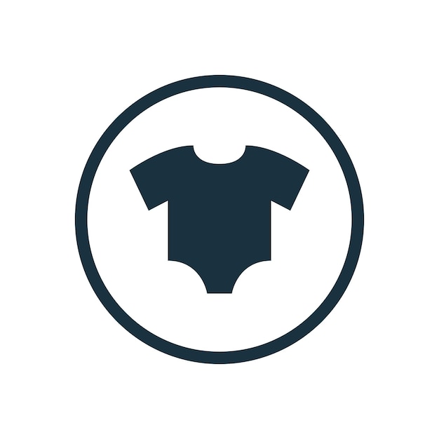 Fondo de círculo de ropa de bebé iconxA