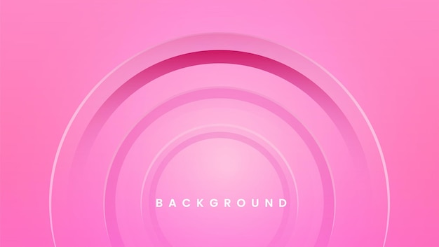 Fondo de círculo rosa Elemento de líneas circulares giratorias
