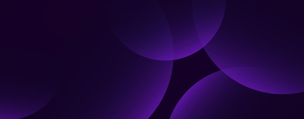Fondo de círculos abstractos Círculos geométricos negros y púrpuras en fondo oscuro