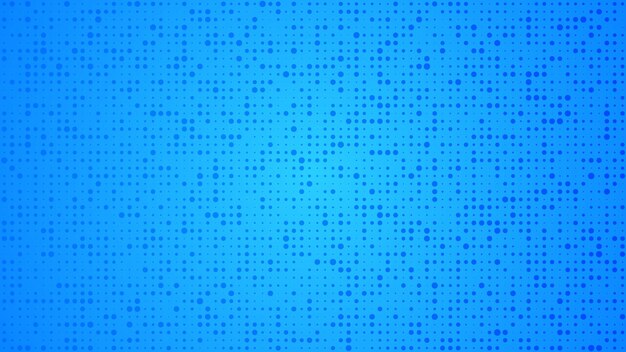 Fondo de círculos degradados geométricos abstractos Fondo de punto azul con espacio vacío Ilustración vectorial