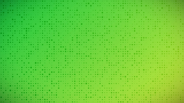 Fondo de círculos degradados geométricos abstractos Fondo de punto verde con espacio vacío Ilustración vectorial