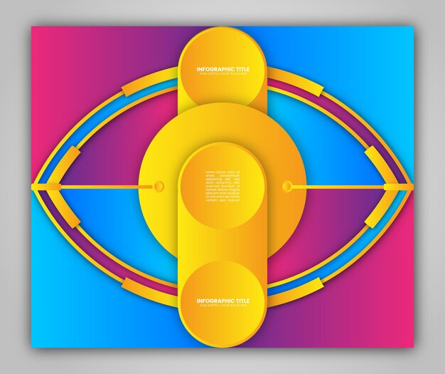 Fondo con círculos. Diseño infográfico geométrico estilo moderno eps10.