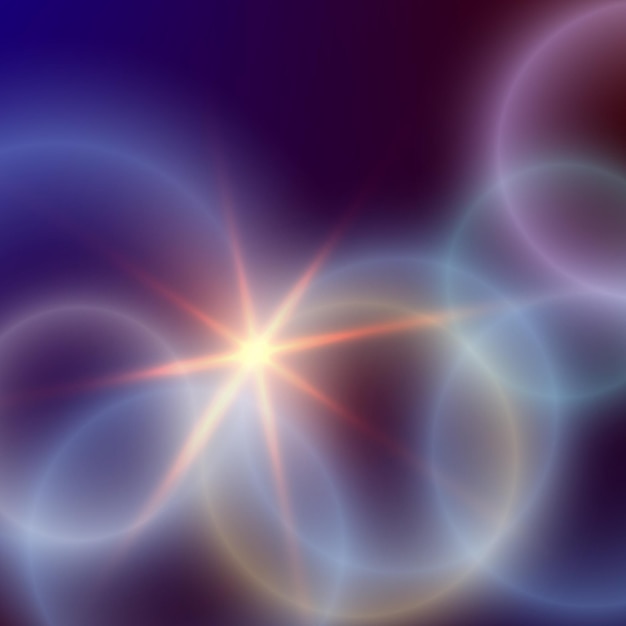 Fondo de círculos de líneas suaves desenfoque estrella abstracta