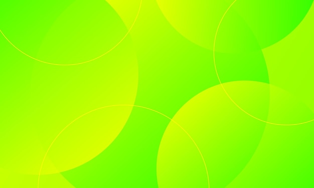 fondo de círculos verdes amarillos abstractos