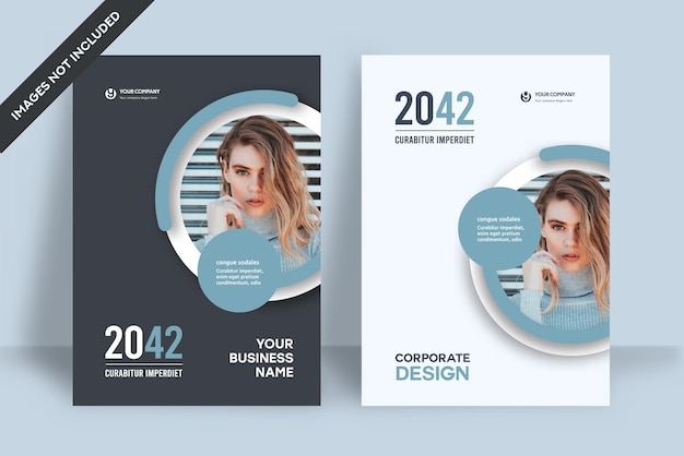 Fondo de la ciudad business book cover design vector template