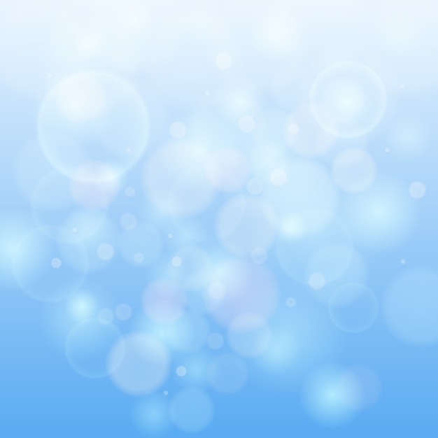 Fondo claro abstracto de bokeh azul