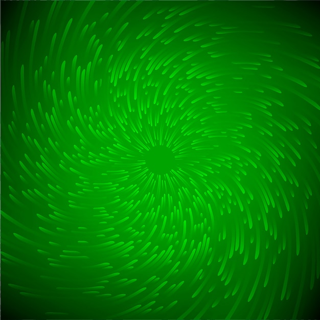 Fondo claro abstracto, espiral de onda verde, trenza, girar