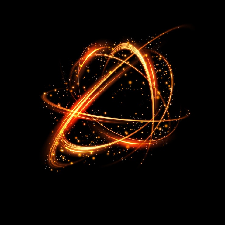 Vector fondo claro hermoso abstracto chispas mágicas sobre un fondo oscuro rayas de velocidad mística efecto brillo brillo de rayos cósmicos líneas de neón de velocidad y viento rápido efecto de brillo energía poderosa