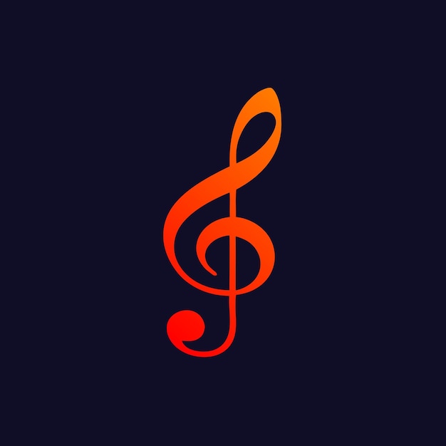 Fondo de clave de sol