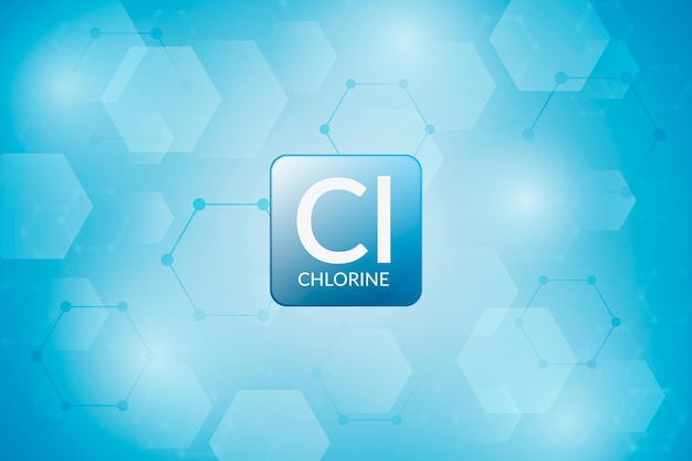 Fondo de cloro en logo de cloro