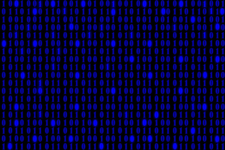 Vector fondo de código binario