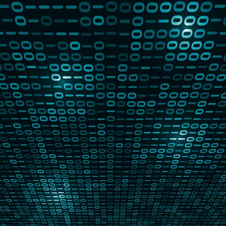 Vector fondo de código de computadora binario
