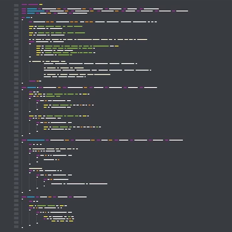 Vector fondo de código de computadora binario