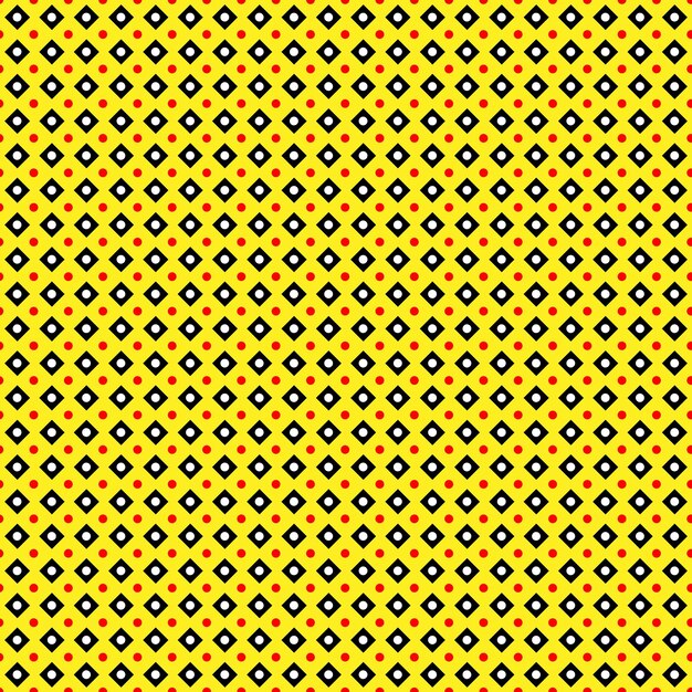Fondo de color abstracto sin costura vectorial con cuadrados y círculos para impresión de embalaje y texturaxA