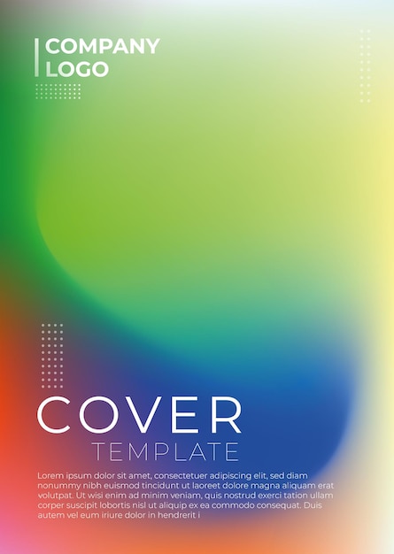 Fondo de color de agua de plantilla de diseño de portada para cartel de revista de informe anual de folleto