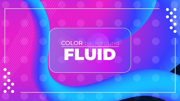 Fondo de color fluido con ondas gradientes de neón
