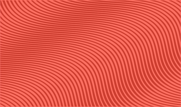 Fondo de color de moda coral con ilustración de vector de rayas diagonales