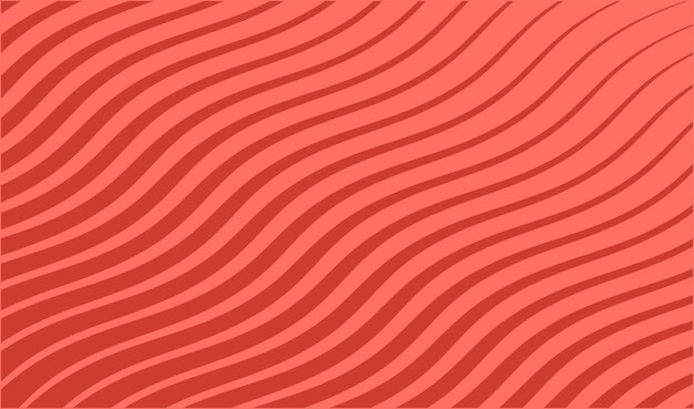 Fondo de color de moda coral con ilustración de vector de rayas diagonales
