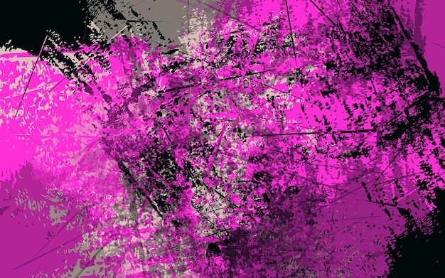 Vector fondo de color negro y rosa de textura grunge abstracto