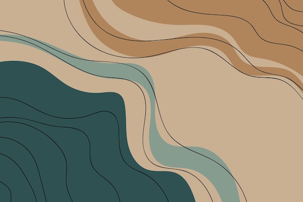 Fondo de color pastel abstracto Diseño de carteles de obras de arte minimalistas de estilo líquido