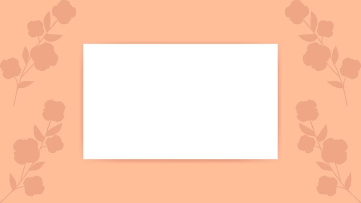 Vector fondo de color peach fuzz con lugar vacío color 2024 bandera horizontal de color melocotón y flores