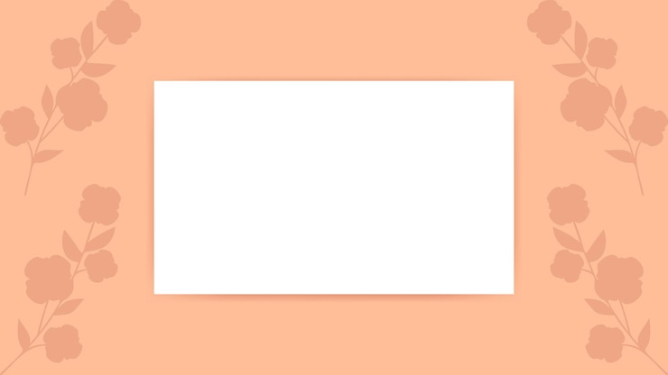 Vector fondo de color peach fuzz con lugar vacío color 2024 bandera horizontal de color melocotón y flores