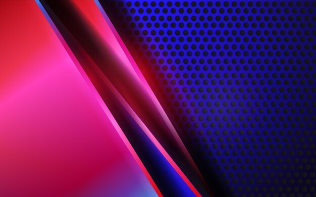 Fondo de color rojo y azul de tecnología futurista moderna