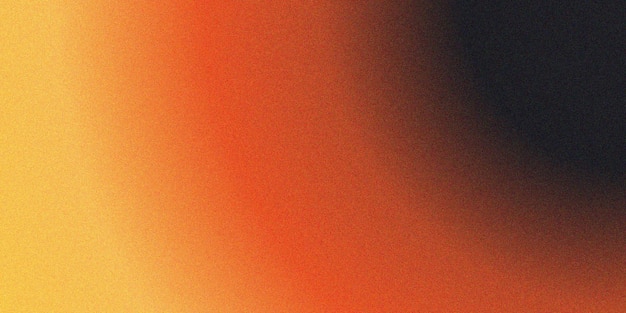 Fondo de color rojo, negro y amarillo con gradiente y efecto de textura de grano