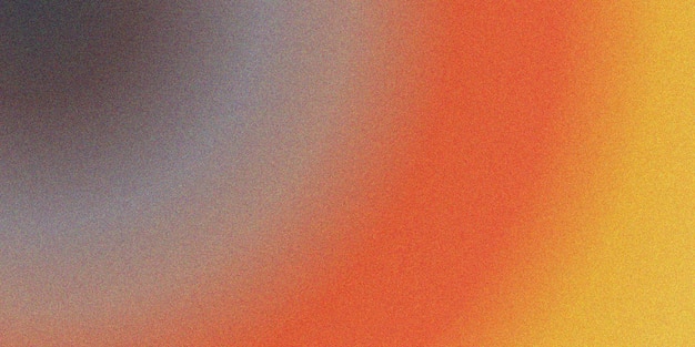 Fondo de color rojo, negro y amarillo con gradiente y efecto de textura de grano
