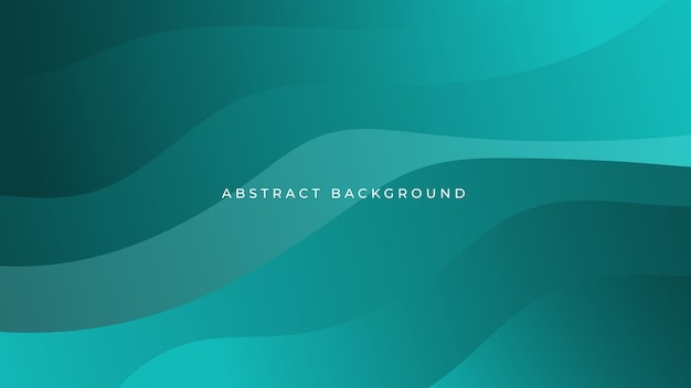 Fondo de color verde abstracto Composición de formas dinámicas Ilustración vectorial