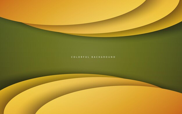Fondo de color verde y amarillo de capa de superposición abstracta