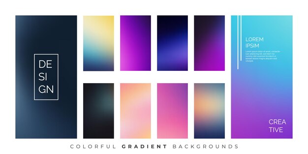 Fondo de colores suaves modernos para pantallas de aplicaciones móviles