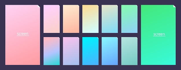 Fondo de colores suaves y vibrantes con gradiente pastel suave para dispositivos