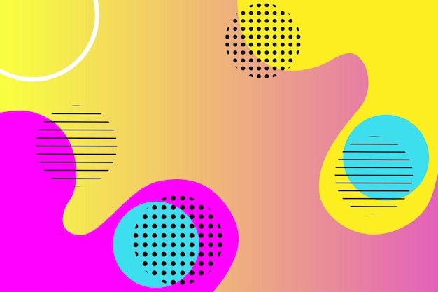fondo colorido abstracto con círculos dibujados a mano vector