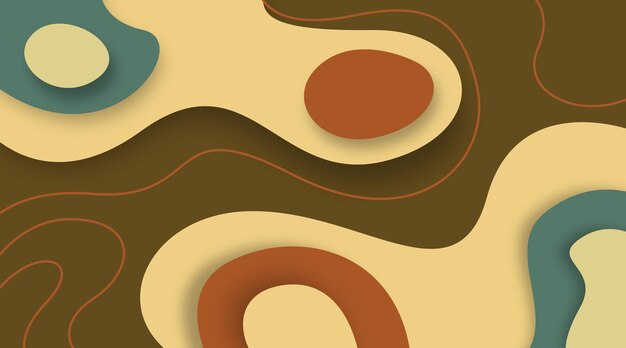 Fondo colorido y abstracto en estilo papercut. Se puede utilizar como banners web y folletos digitales.