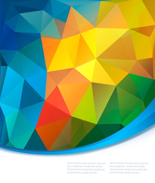 Fondo colorido abstracto. Ilustración vectorial
