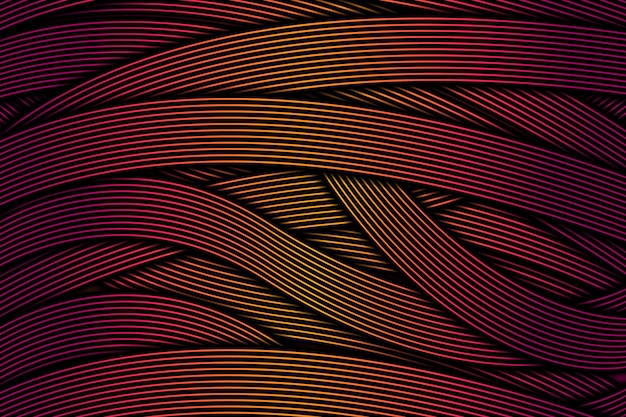 Fondo colorido abstracto línea ondulada dinámica