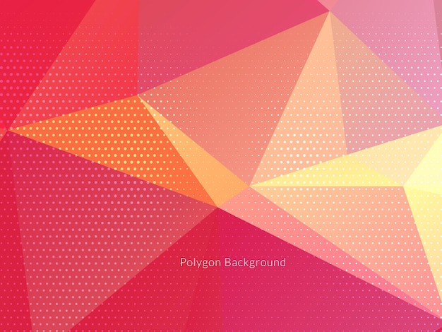 Fondo colorido abstracto triángulos poligonales