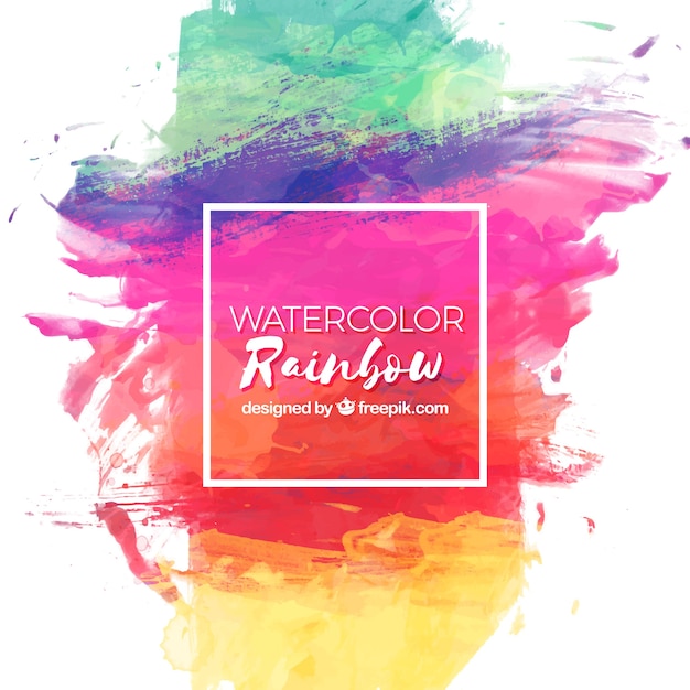 El fondo colorido del arco iris