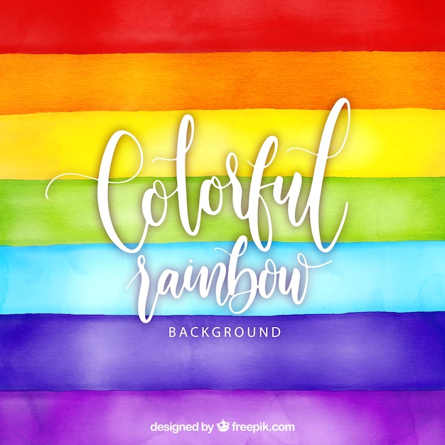 El fondo colorido del arco iris