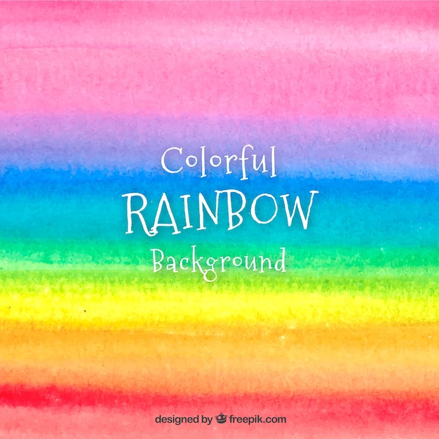 El fondo colorido del arco iris