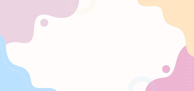 Un fondo colorido con un borde blanco El fondo está hecho de círculos y líneas