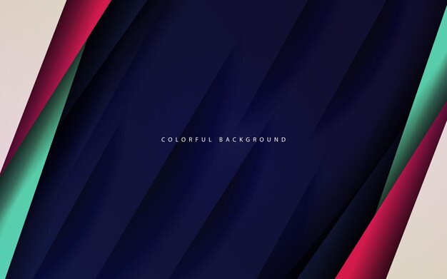 Fondo colorido de capa de superposición de forma dinámica abstracta